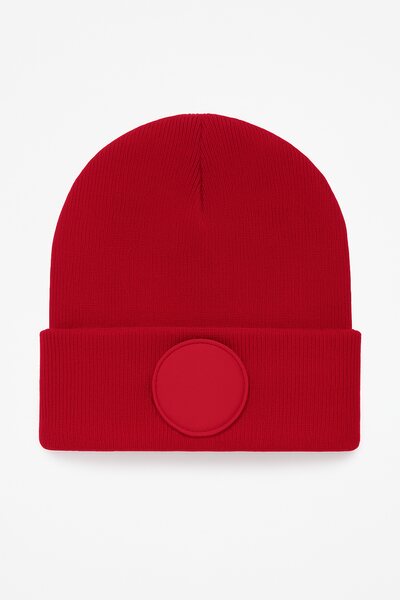 Circular Patch Beanie
