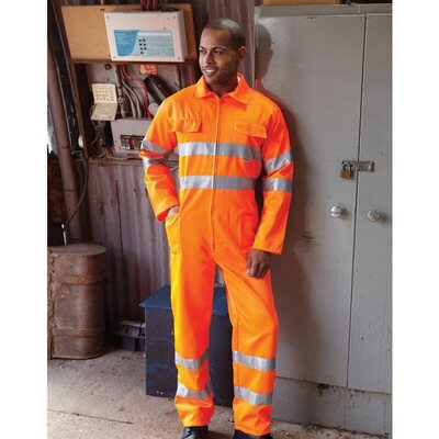 HI-VIS POLYCOTTON COVERALLS