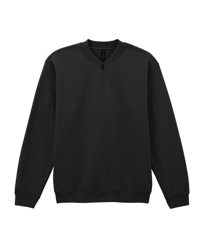 Softstyle(TM) midweight adult fleece 1/4-zip sweatshirt
