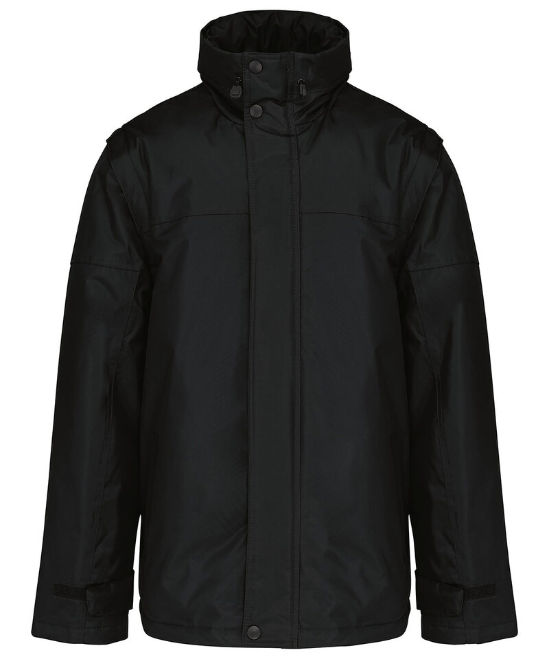 Detachable-sleeved blouson jacket