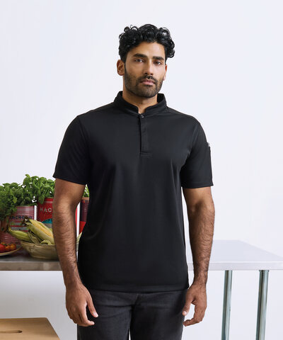Essential Coolchecker(R) short sleeve chef's shirt