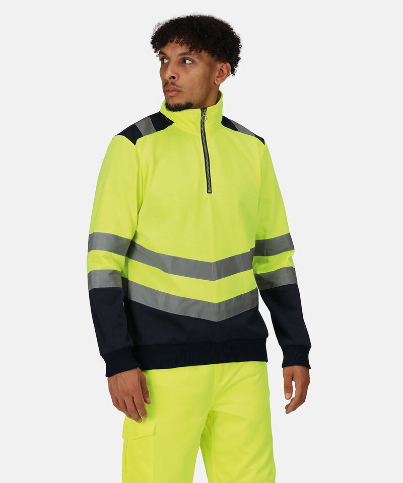 Pro hi-vis 1/4-zip sweatshirt