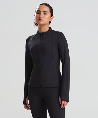 Women's recycled tech-zip jacket