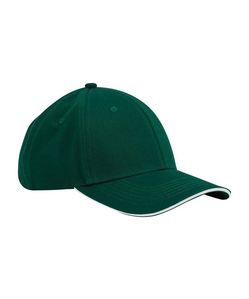EarthAware(R) classic organic cotton 6-panel cap - sandwich peak