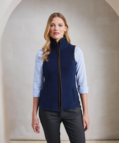 Women's artisan fleece gilet