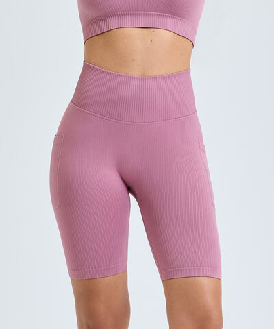 Women's TriDri(R) ribbed seamless "3D fit" cycle shorts