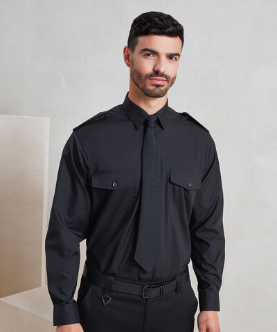 Long sleeve pilot shirt