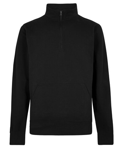 Regular fit 1/4-zip pique sweatshirt
