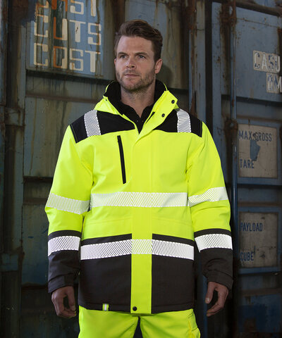 Printable softshell safety coat