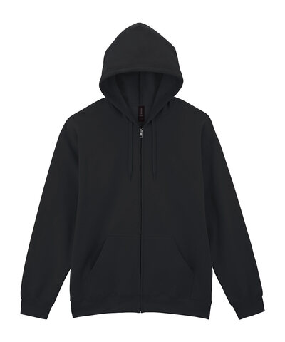 Softstyle(TM) midweight fleece adult full-zip hooded sweatshirt
