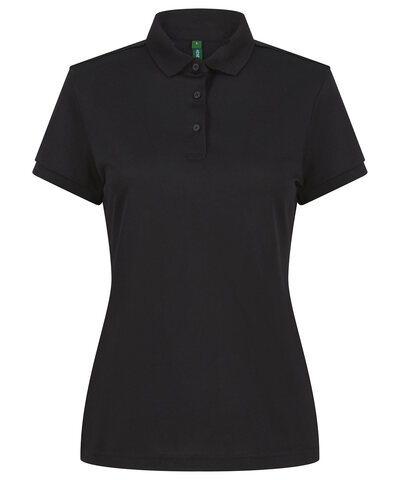 Women's recycled polyester polo shirt