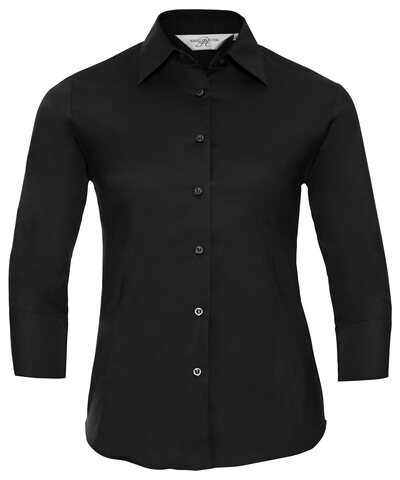 Women's 3/4 sleeve easycare fitted shirt