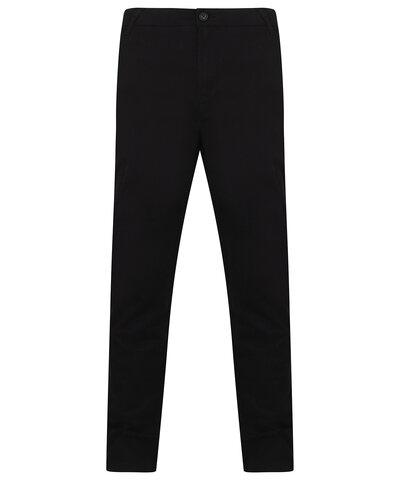 Stretch chinos with flex waistband