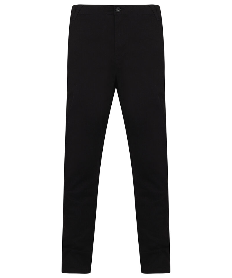 Stretch chinos with flex waistband
