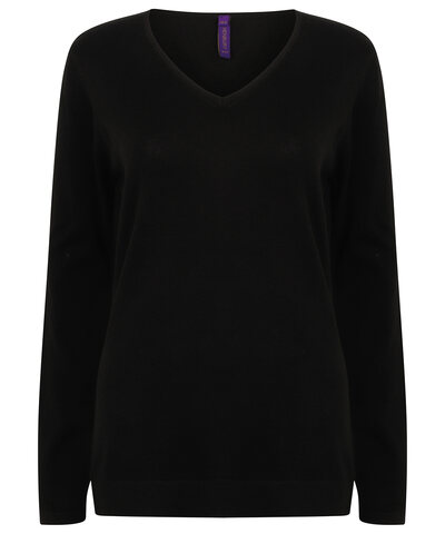 Women's 12 gauge v-neck jumper
